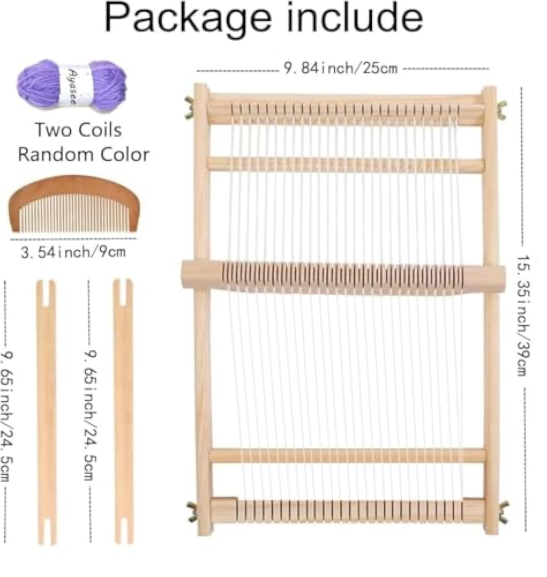 Weaving Loom Kit, Wooden Tapestry Looms for Beginners